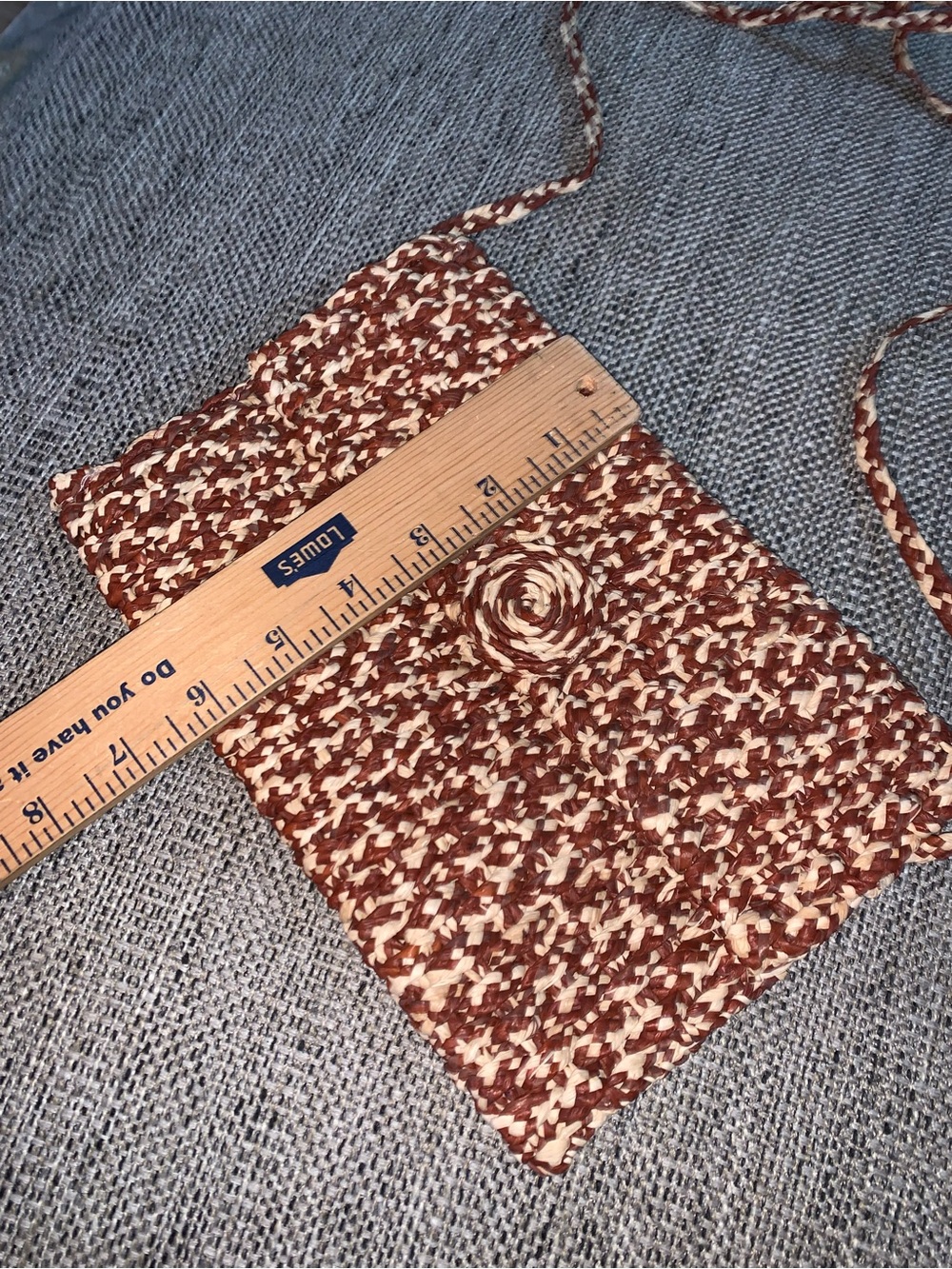Soa Aiko 100% natural high-quality braided raffia crossbody excellent condition - Picture 5 of 8